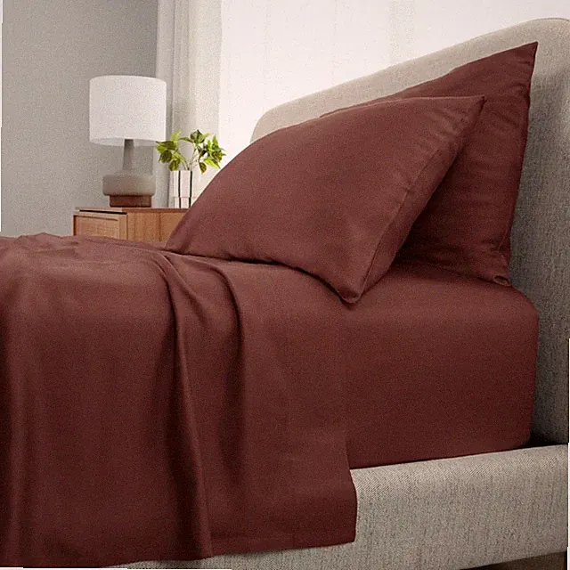 Cariloha Aloha Soft 4Piece Sheet Set | Maroon Sunset | Split King | Made from...