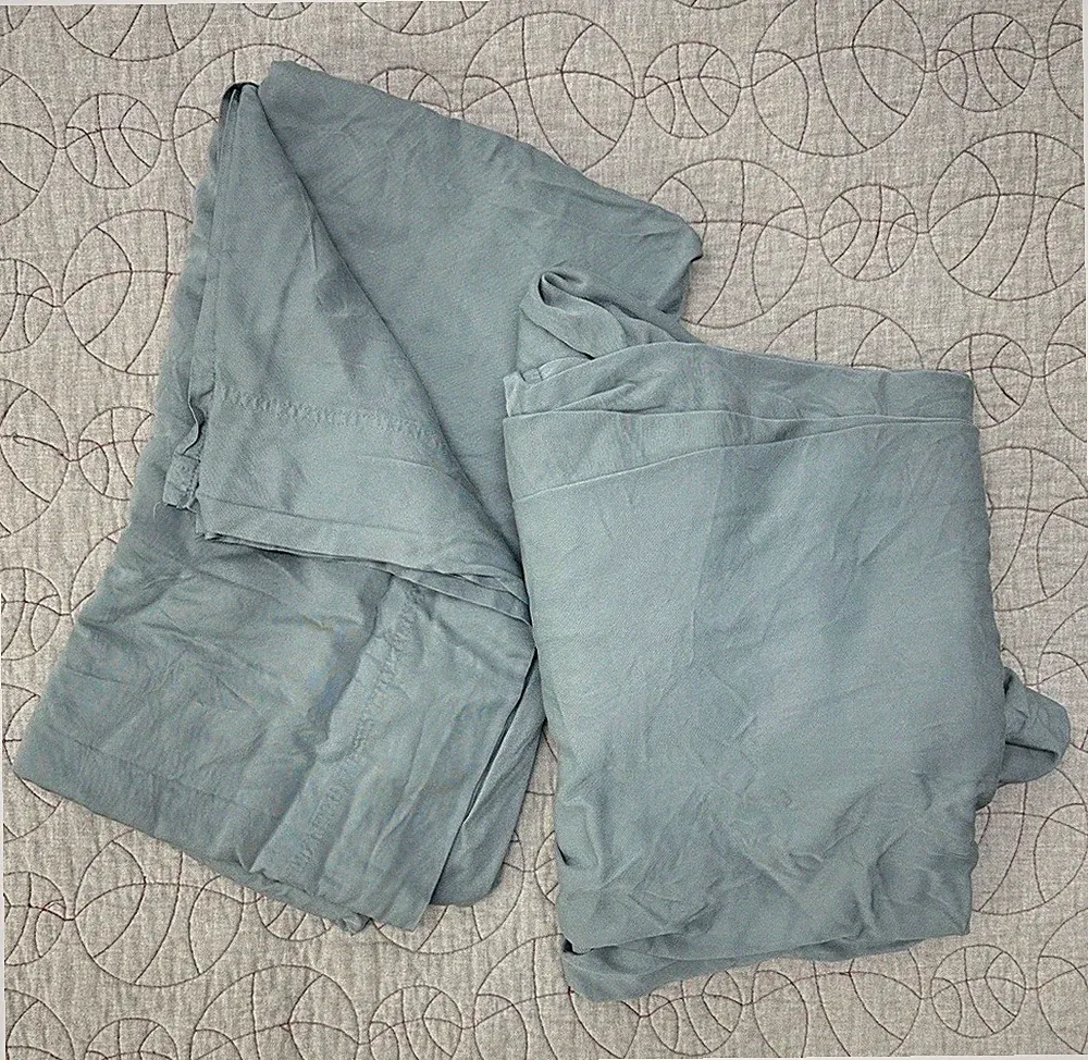 Cariloha Bamboo Viscose Sheet Set Aqua Blue Green FULL