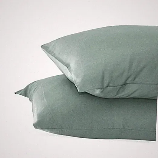 Cariloha Resort 2-Piece Sateen Pillowcase Set | King (U.S. Standard) Ocean Mist