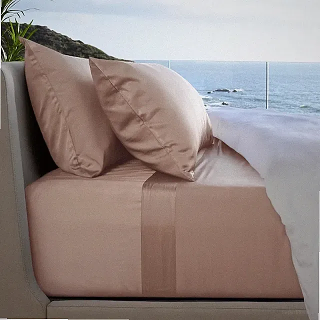 Cariloha Resort 4-Piece Sateen Sheet Set | Blush | Queen | Viscose Material |...