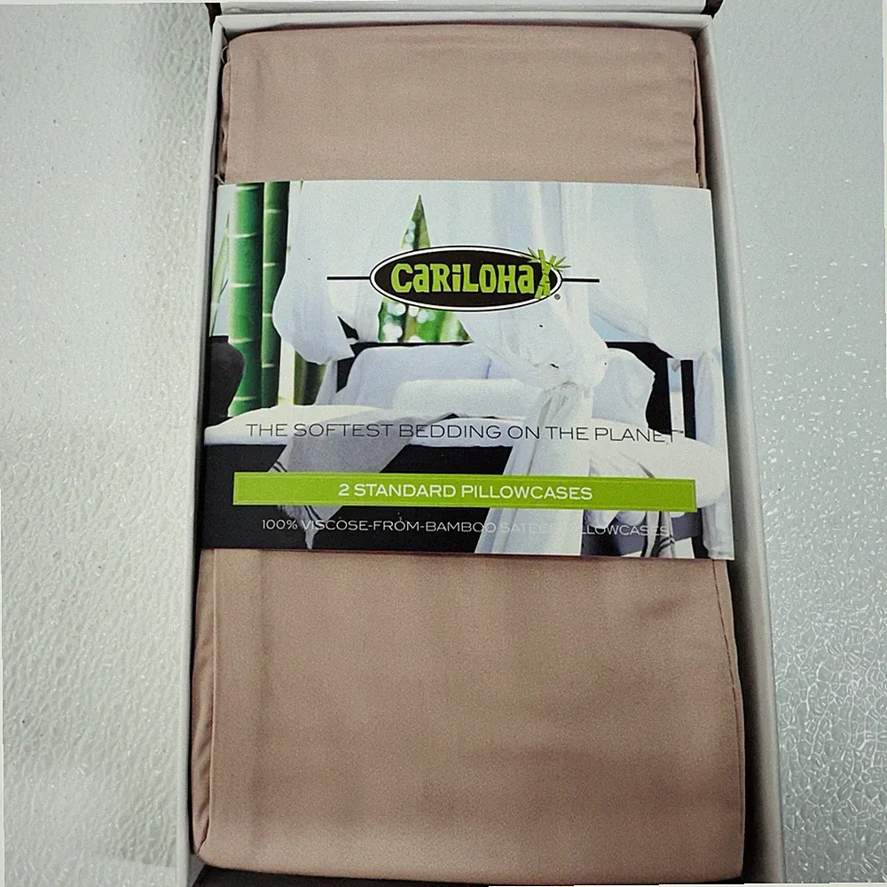 NEW Cariloha Bamboo 2 Standard Pillowcases / Blush